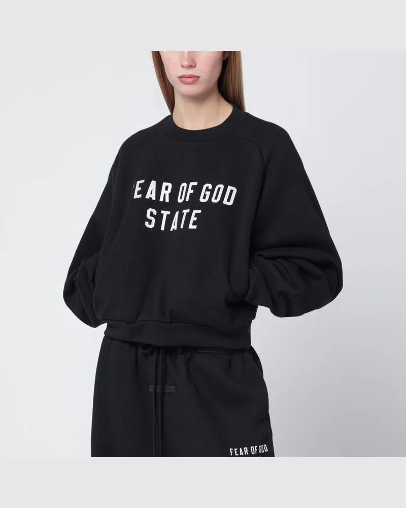Fear of God Schwarzes 90's Sweatshirt mit Rundhalsausschnitt Schwarz
