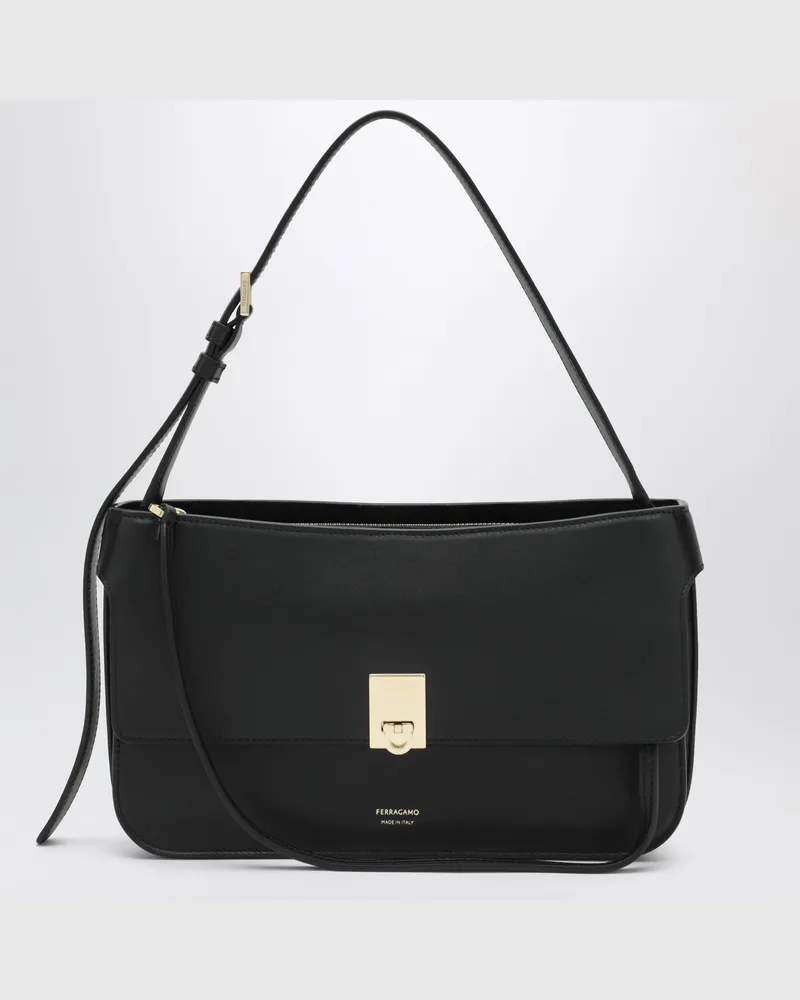 Ferragamo Cara Tasche Größe XS in Schwarz Black