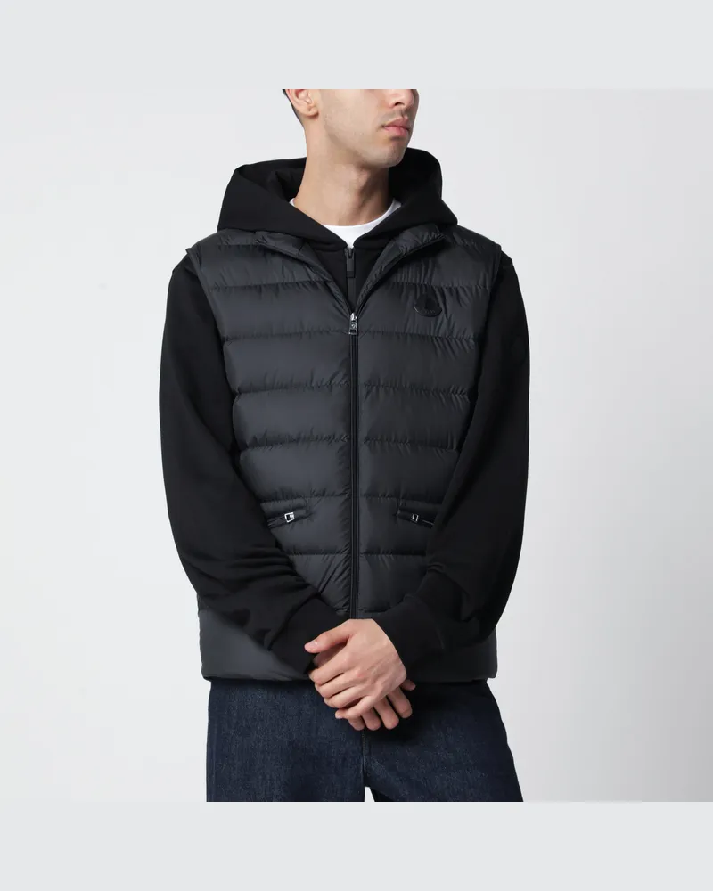Moncler Lechtal gesteppte Weste mit Reißverschluss schwarz Black