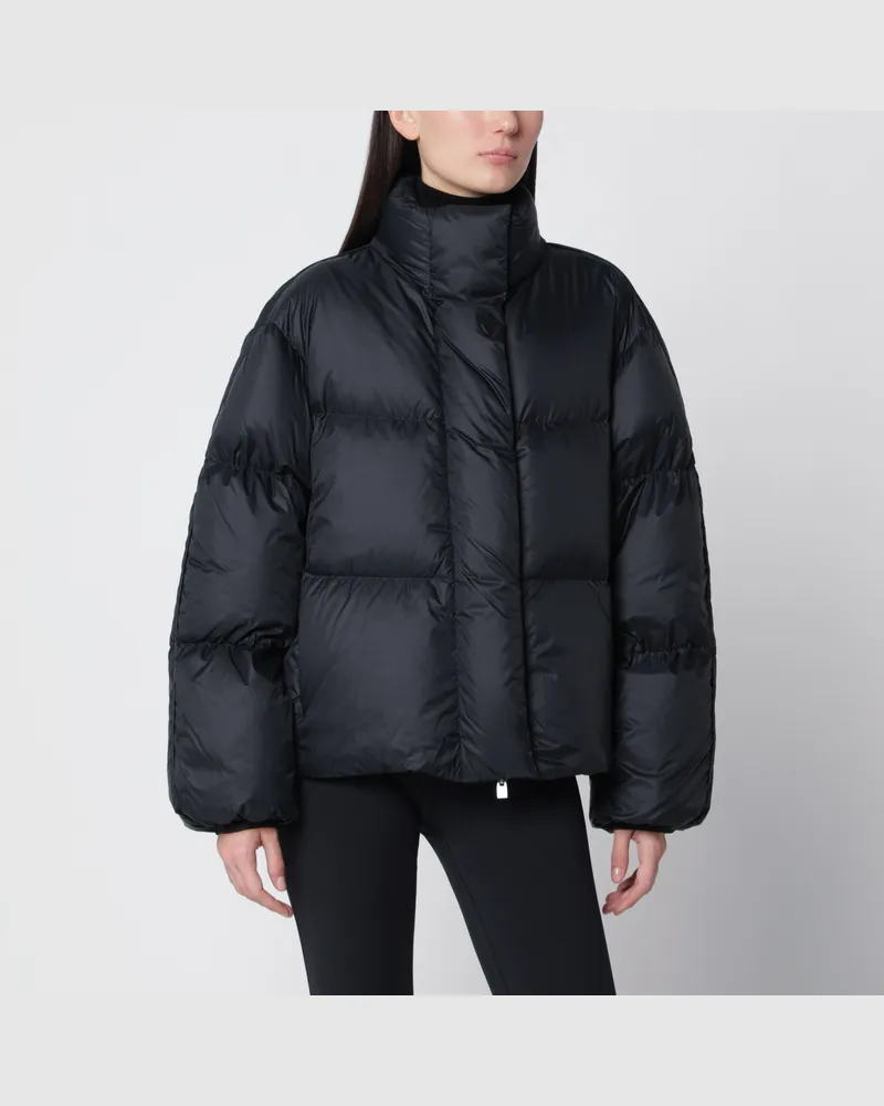 Herno Schwarze kurze Daunenjacke aus Nylon Black