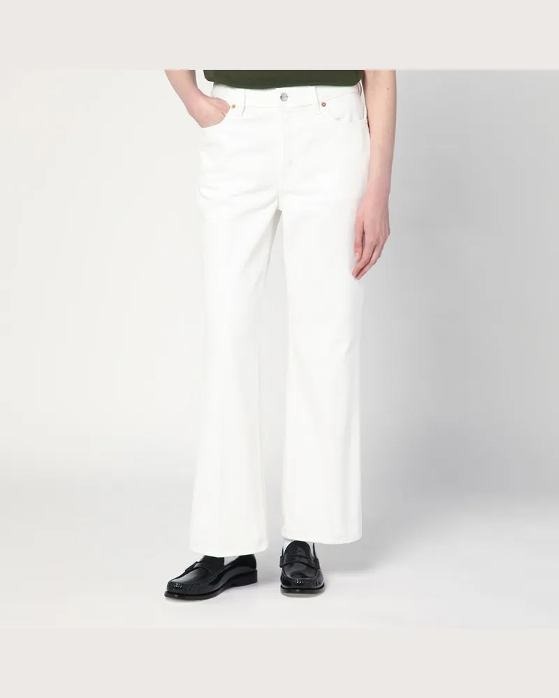 Gucci Kurze weiße Flare-Hose White