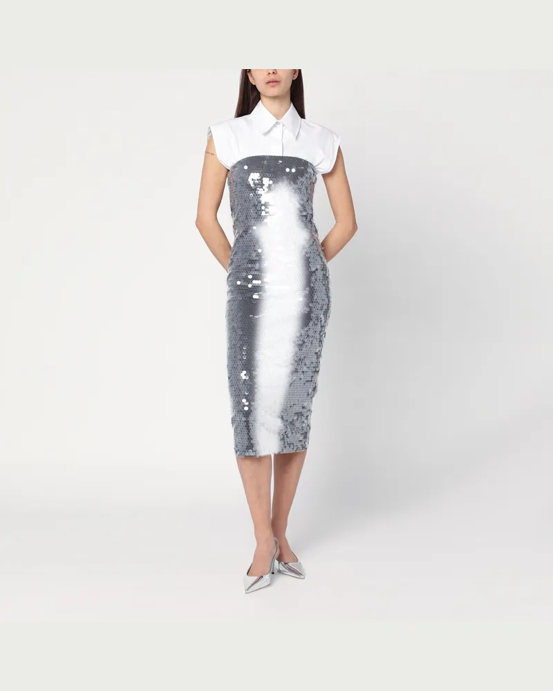 SPORTMAX Midikleid mit Pailletten im Farbverlauf 