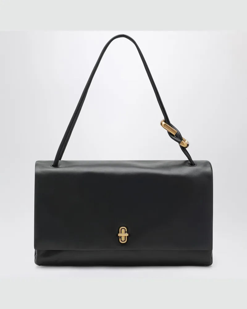 Marc Jacobs The Large Dual Tasche aus schwarzem Leder Black