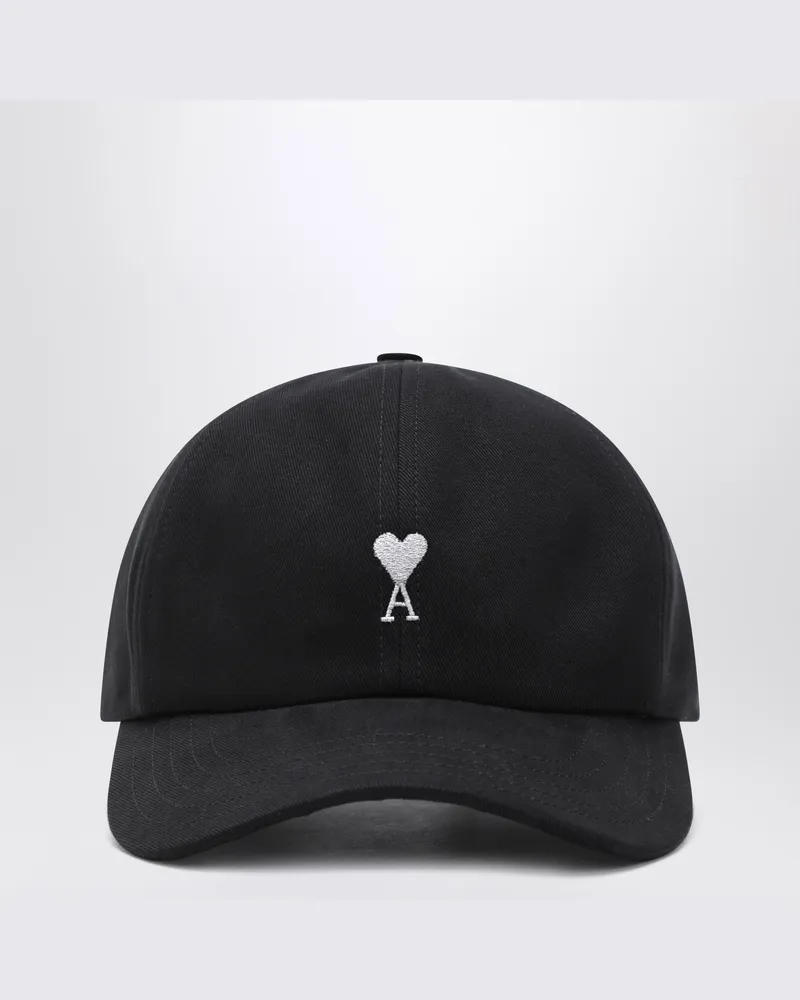 AMI Paris Ami De Coeur Baseballkappe in Schwarz Black