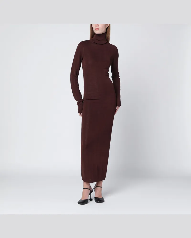 Entire Studios Braunes Rollkragenkleid Brown
