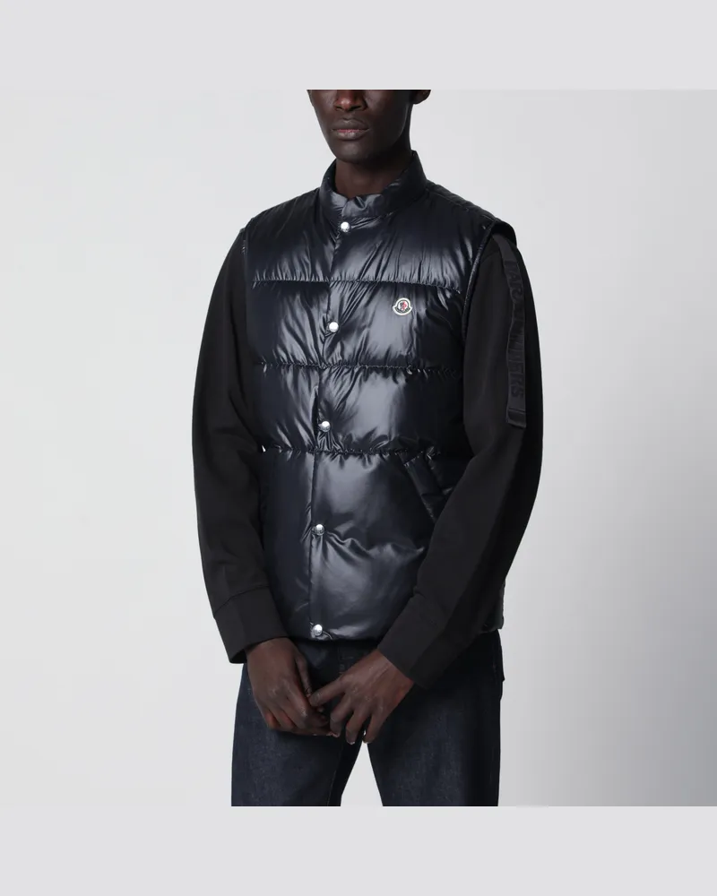 Moncler Marineblaue Daunen-Steppweste Restigo Blue