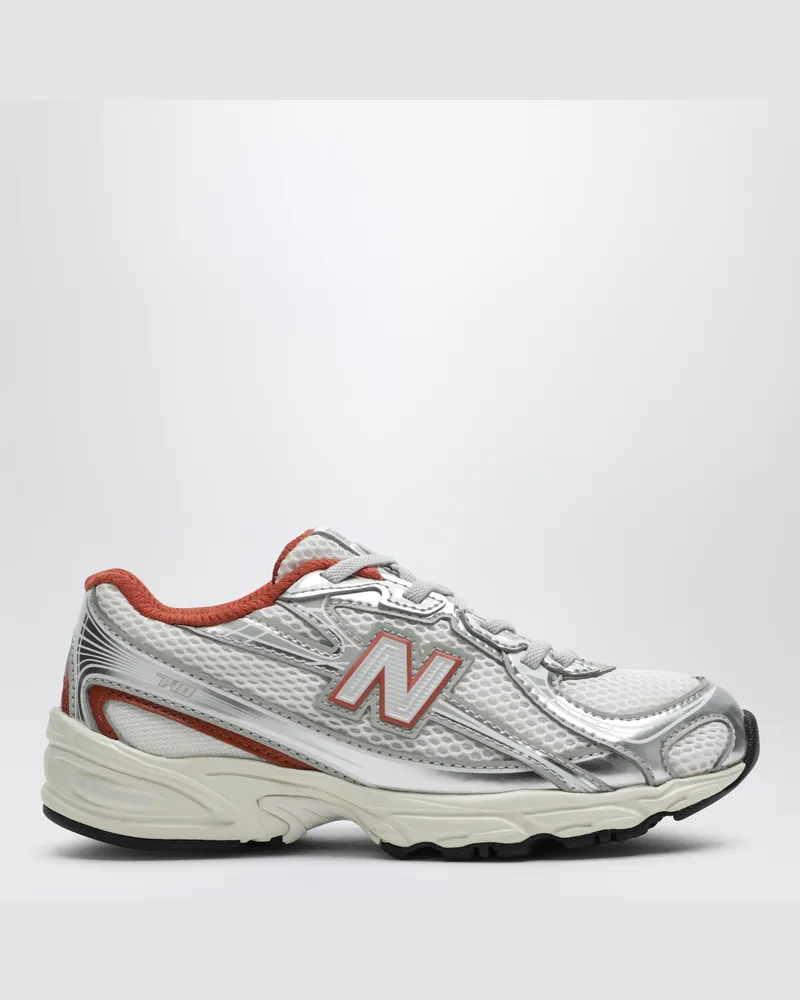 New Balance Sneaker 740 Bungee Lace Silver Metallic / Cinnamon Metal