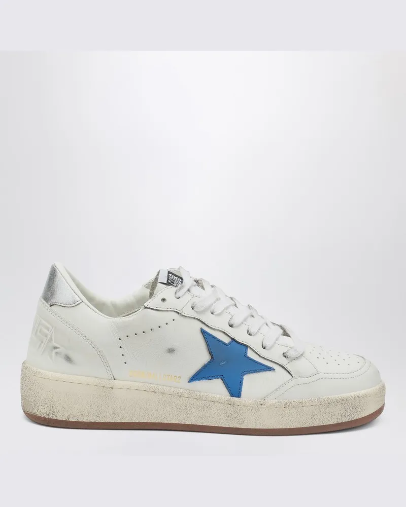 Golden Goose Sneaker Ballstar weiß/blau/silber Weiß
