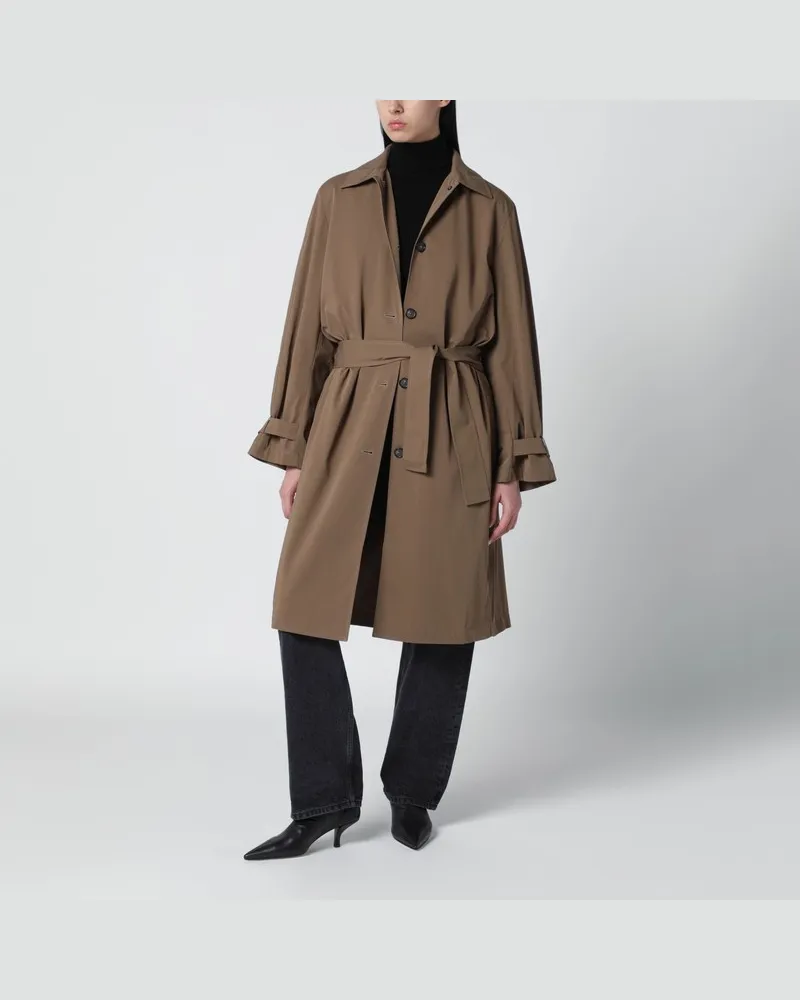 Totême Trenchcoat aus Bio-Baumwolle in Haselnussfarbe Beige