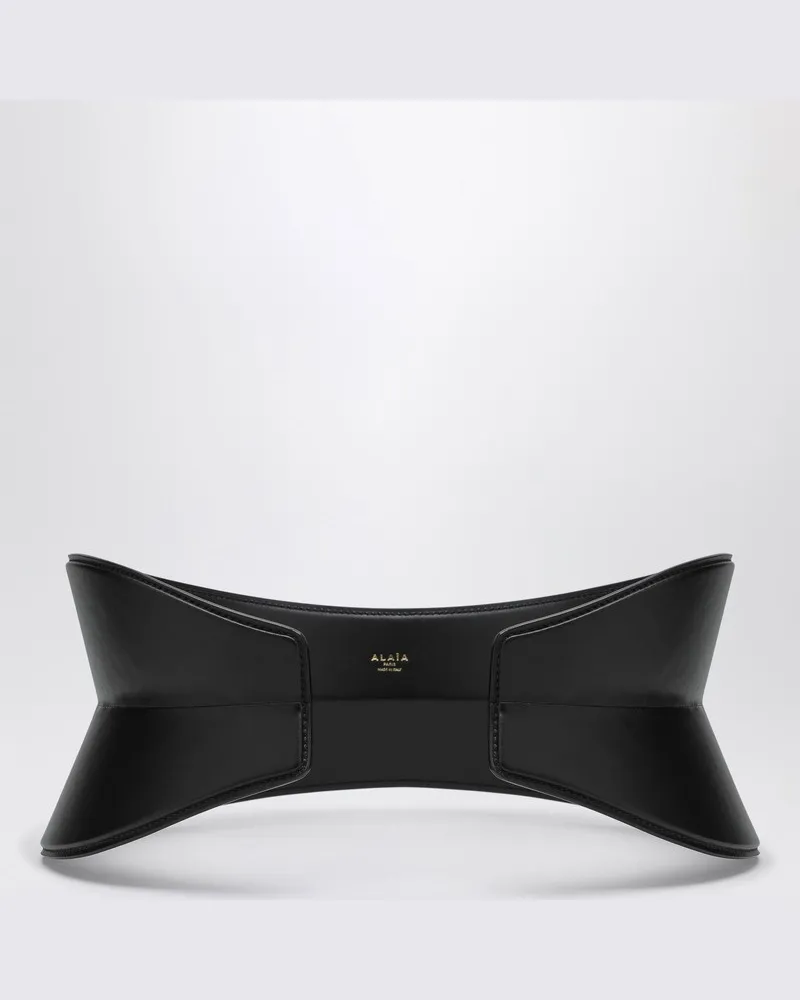Alaïa Schwarzer, flexibler Taillengürtel Schwarz