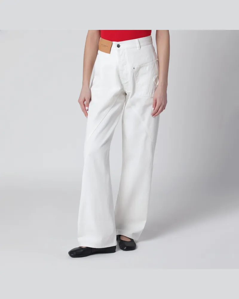 J.W.Anderson Weiße Jeans aus Twill-Denim White
