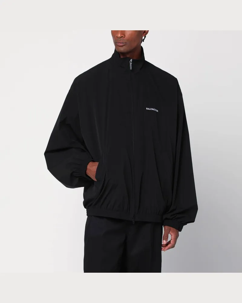 Balenciaga Back Zip-Sweatshirt schwarz Schwarz
