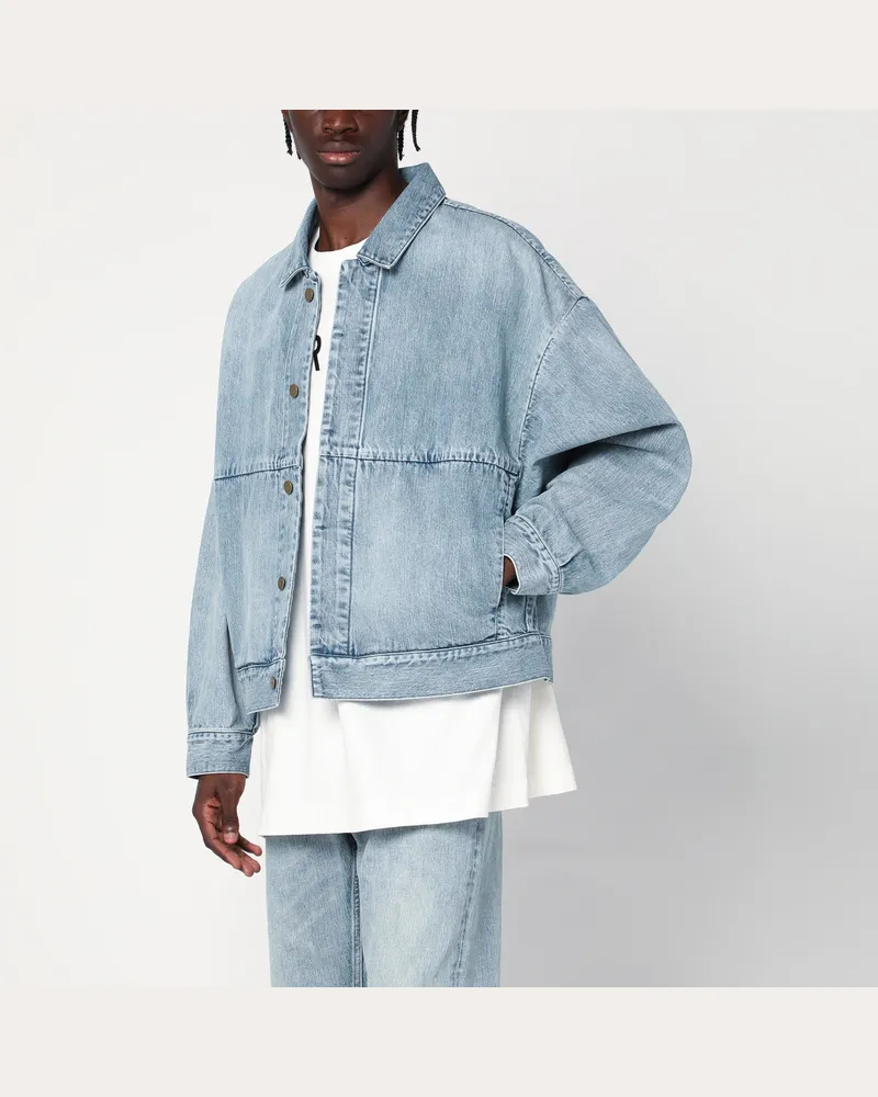 Fear of God Hellblaue Denim-Truckerjacke Light