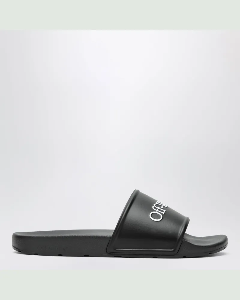 OFF-WHITE Schwarze Bookish Sliders mit Logo Black