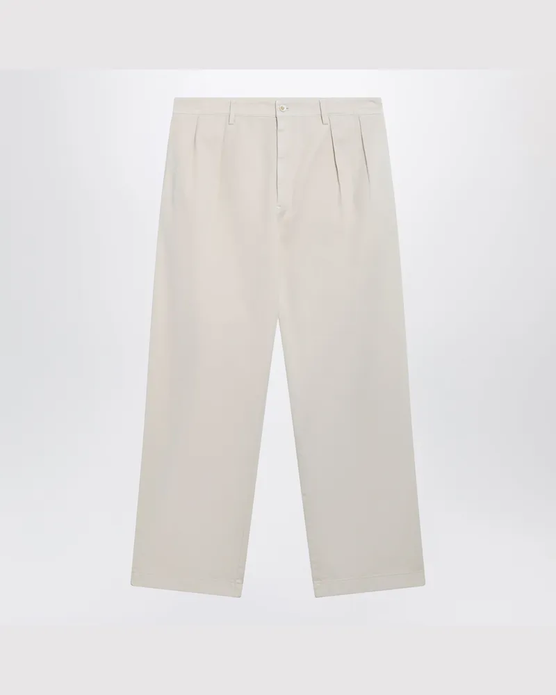 Prada Sandfarbene Baumwollhose Beige