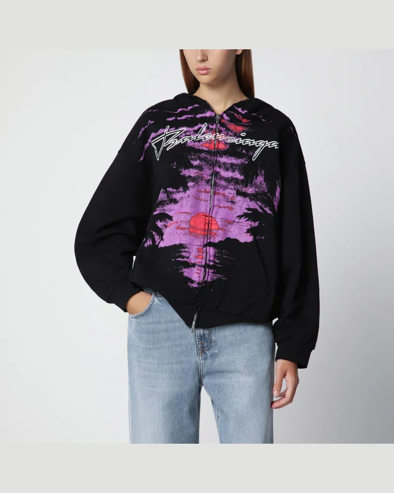 Balenciaga Dream Surfer Kapuzenjacke aus Baumwolle in Schwarz Black