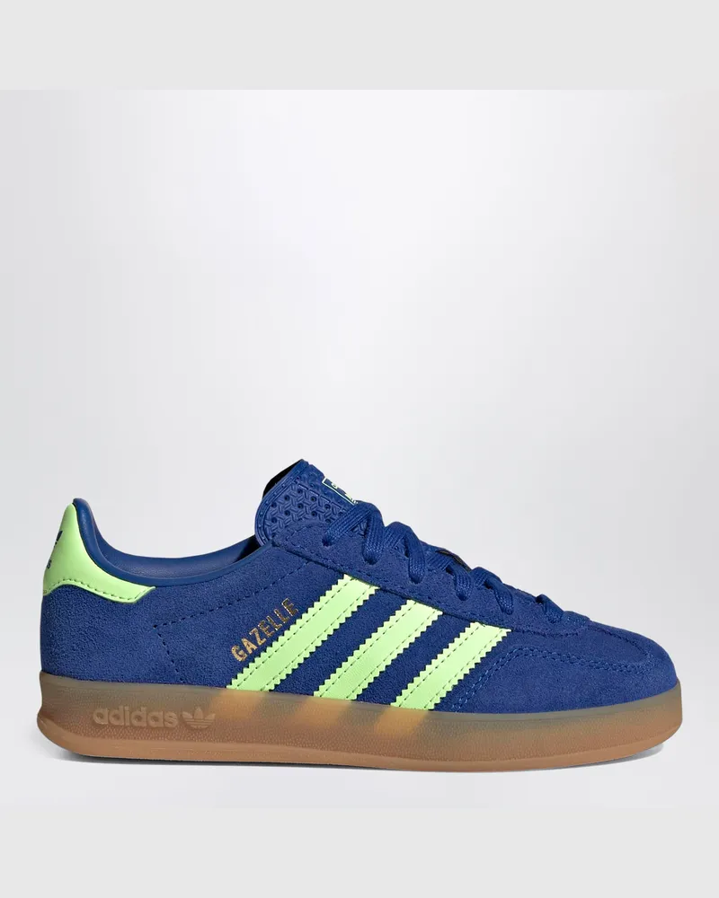 adidas Gazelle Sneaker in Royal Blue/Green Spark Blue