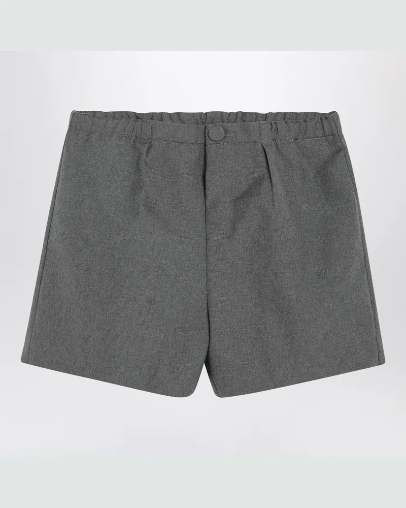 Gucci Hellgraue Wollshorts Grey