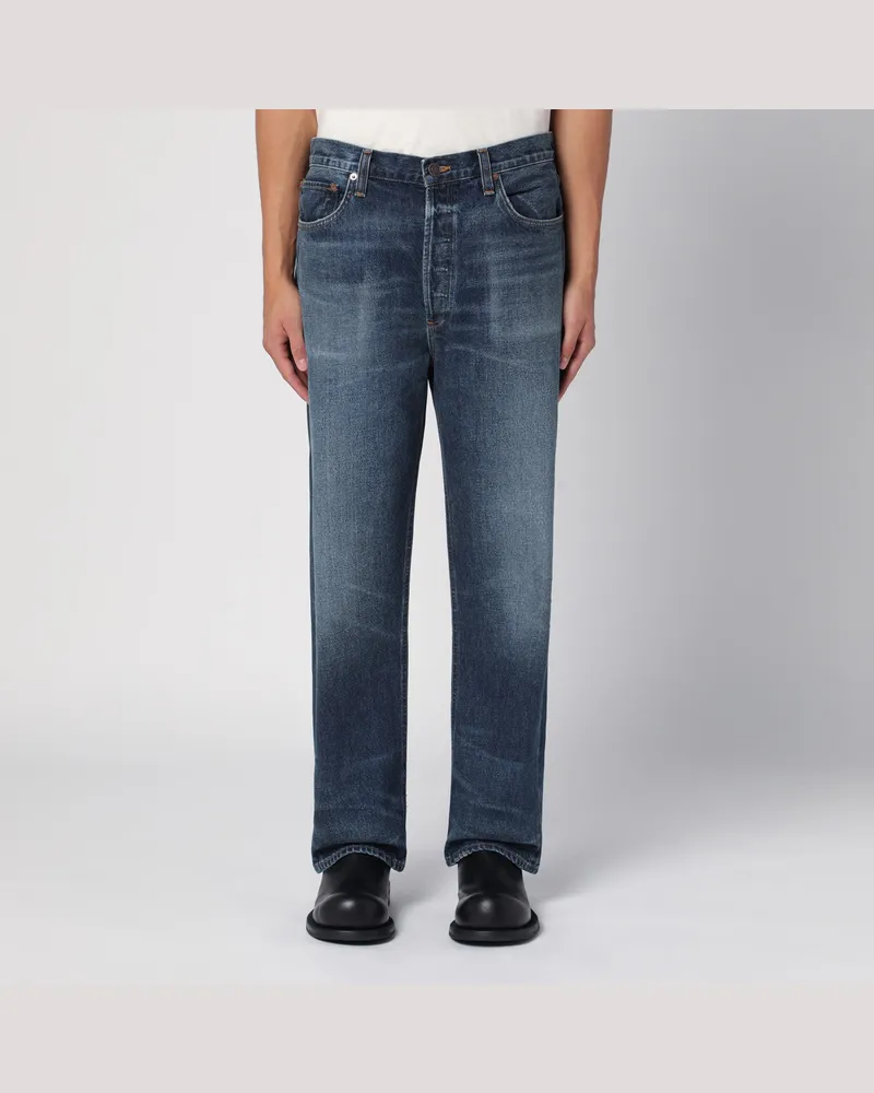 AGOLDE Blaue ausgewaschene Jeans aus regeneriertem Denim Blue