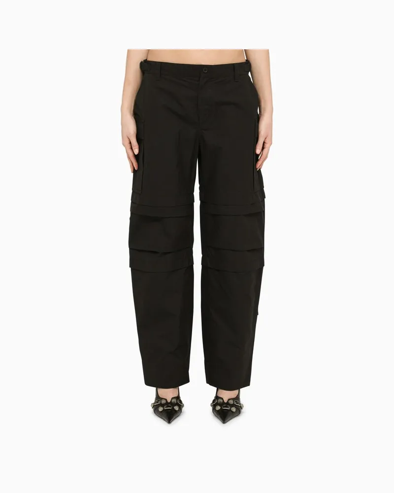WARDROBE.NYC Schwarze Multipocket-Cargohose Schwarz