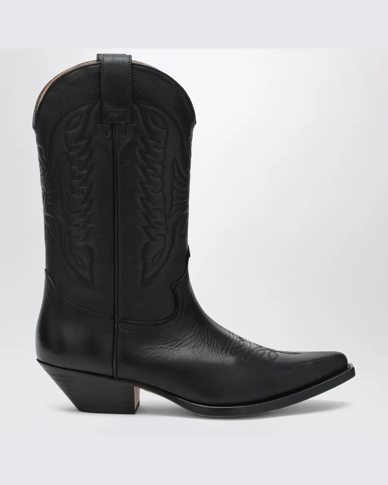 Maison Margiela Schwarze Florence Cowboy-Stiefel Schwarz