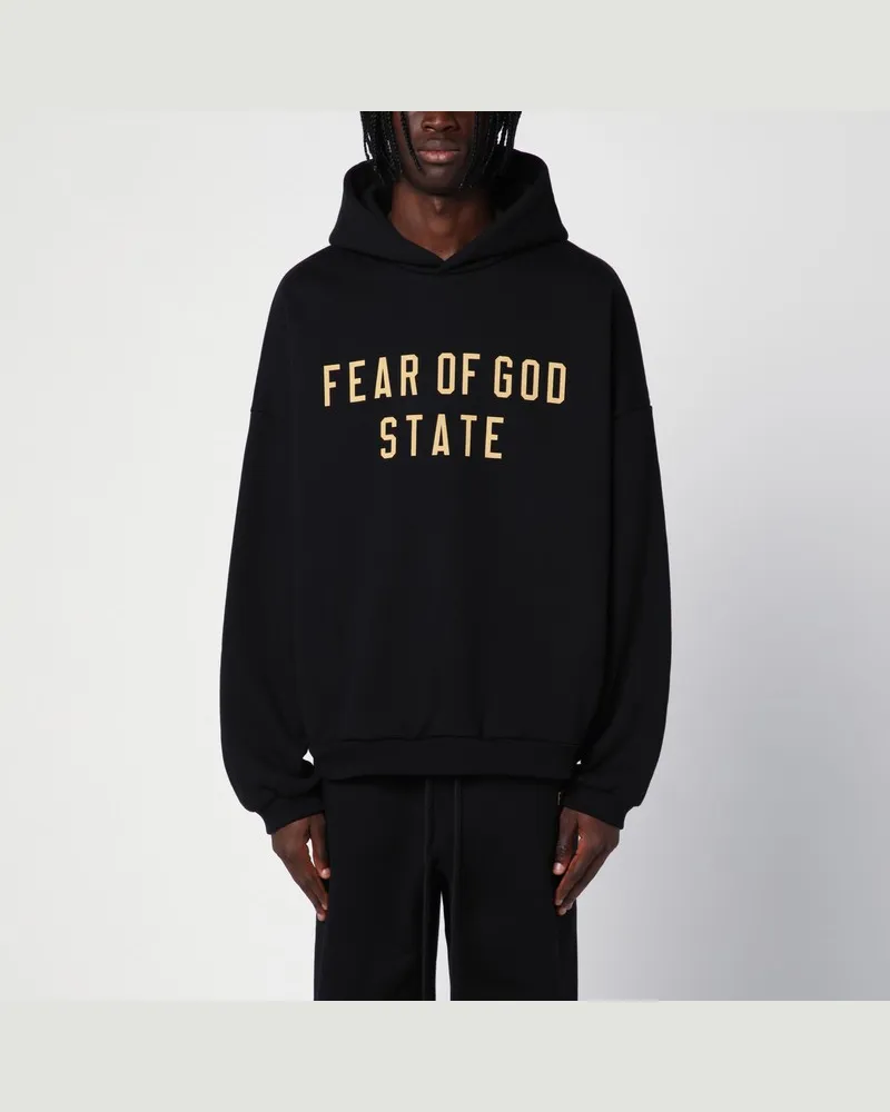 Fear of God Schwarzer Hoodie mit Logo Schwarz