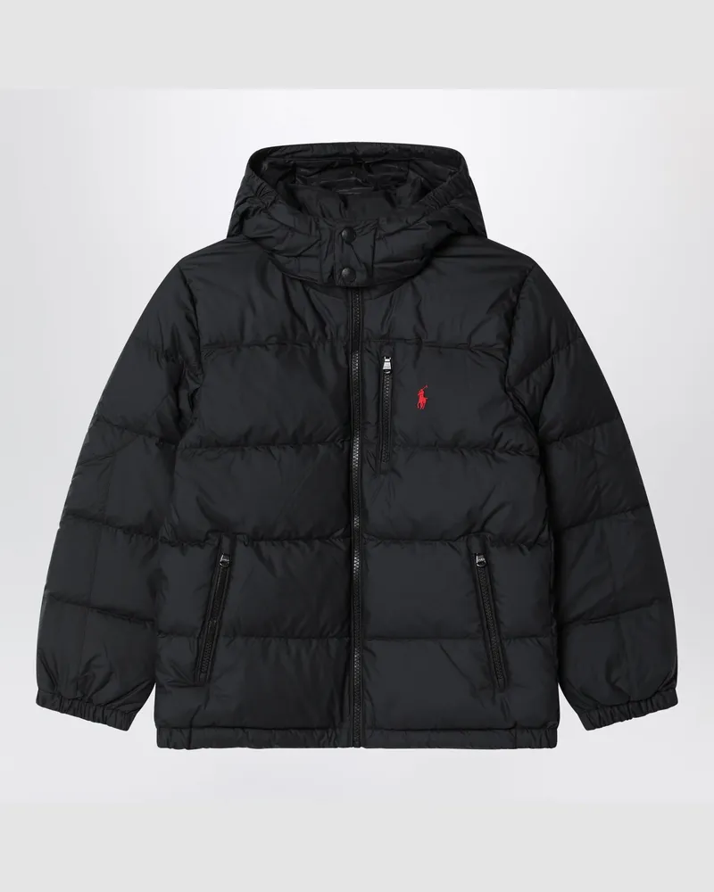 Ralph Lauren Gorham Schwarze Daunenjacke mit Kapuze Black