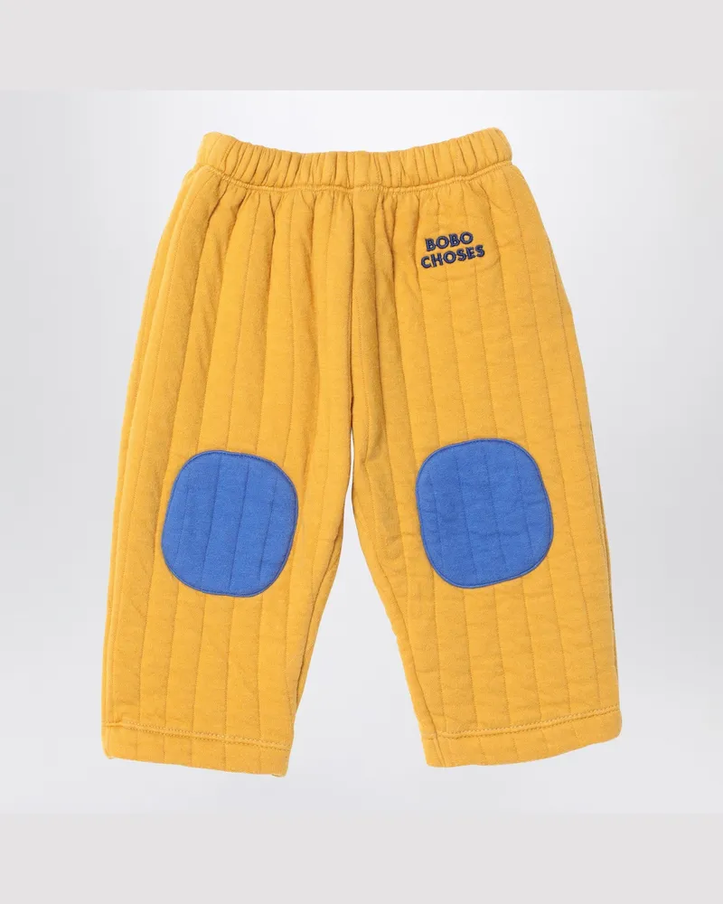 BOBO CHOSES Gesteppte Jogginghose gelb/blau Brown