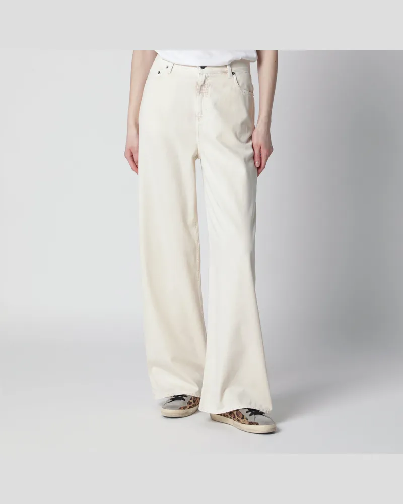 Golden Goose Weiße weite Jeans White