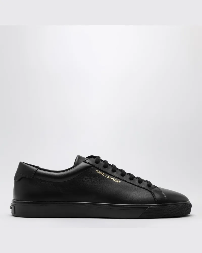 Saint Laurent Andy Niedrig-Top-Sneaker Schwarz