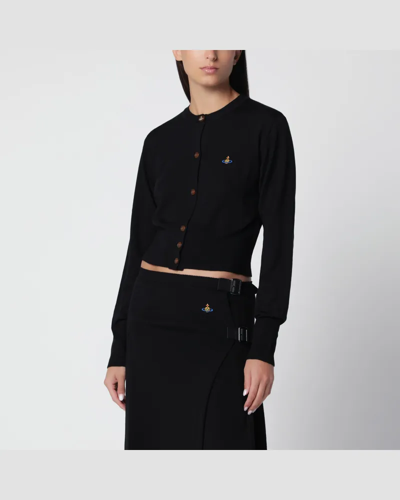 Vivienne Westwood Schwarze, kurze Bea-Strickjacke Black