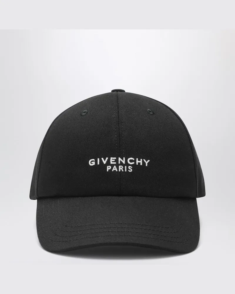 Givenchy Schwarze Baseballkappe mit Logo Schwarz
