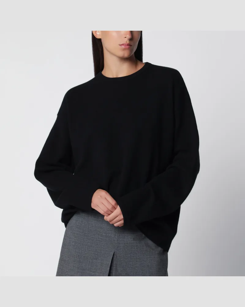 extreme cashmere Paolo Raven Pullover aus Kaschmir Black