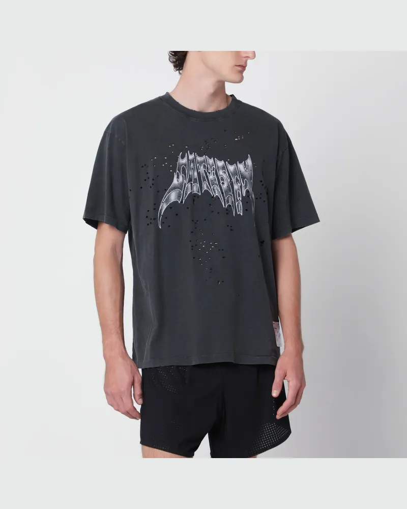 Satisfy Aged Black MothTech T-shirt in cotton Black