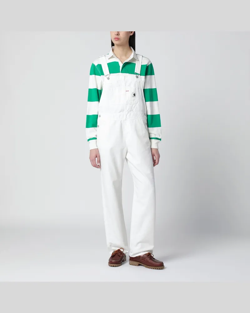 Carhartt WIP Wachsfarbene Bib Overall Straight White