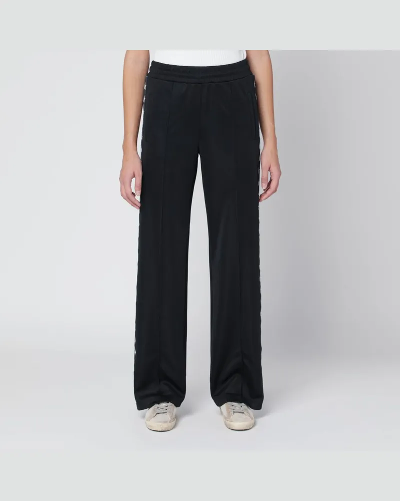 Golden Goose Schwarze Jogginghose mit Sternen Schwarz
