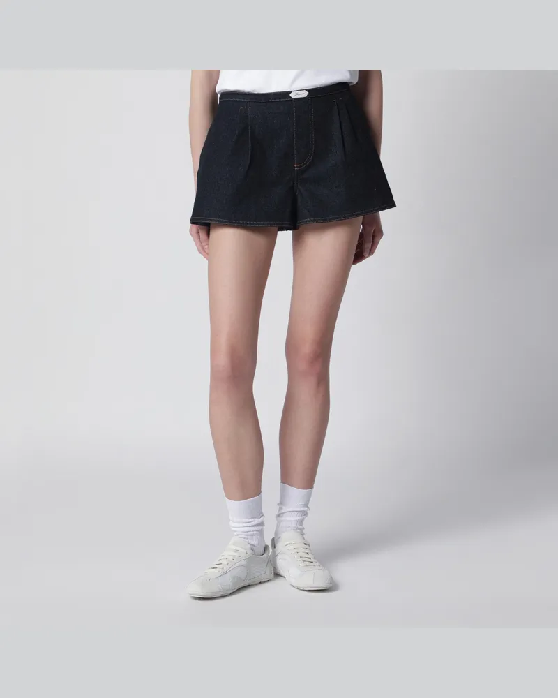 Jacquemus Navyblaue Denim-Shorts Blue