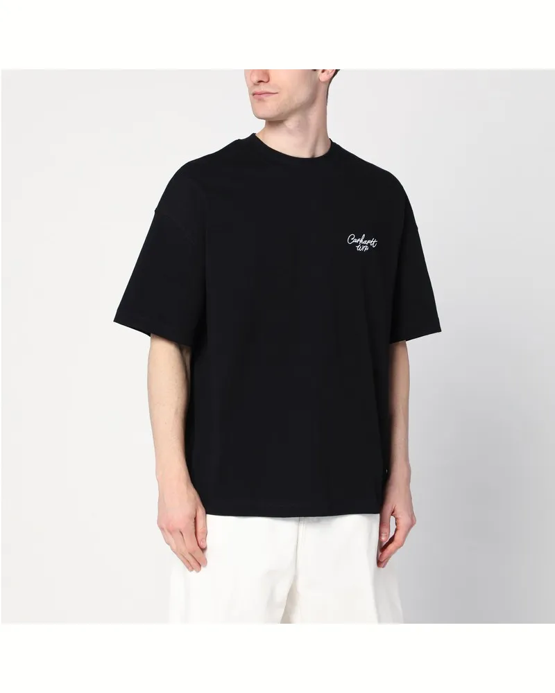 Carhartt WIP S/S Signature Script T-Shirt Black Schwarz