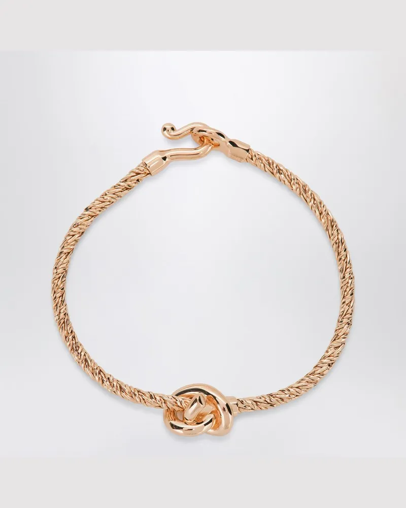Bottega Veneta Goldenes Knot Armband Metallisch