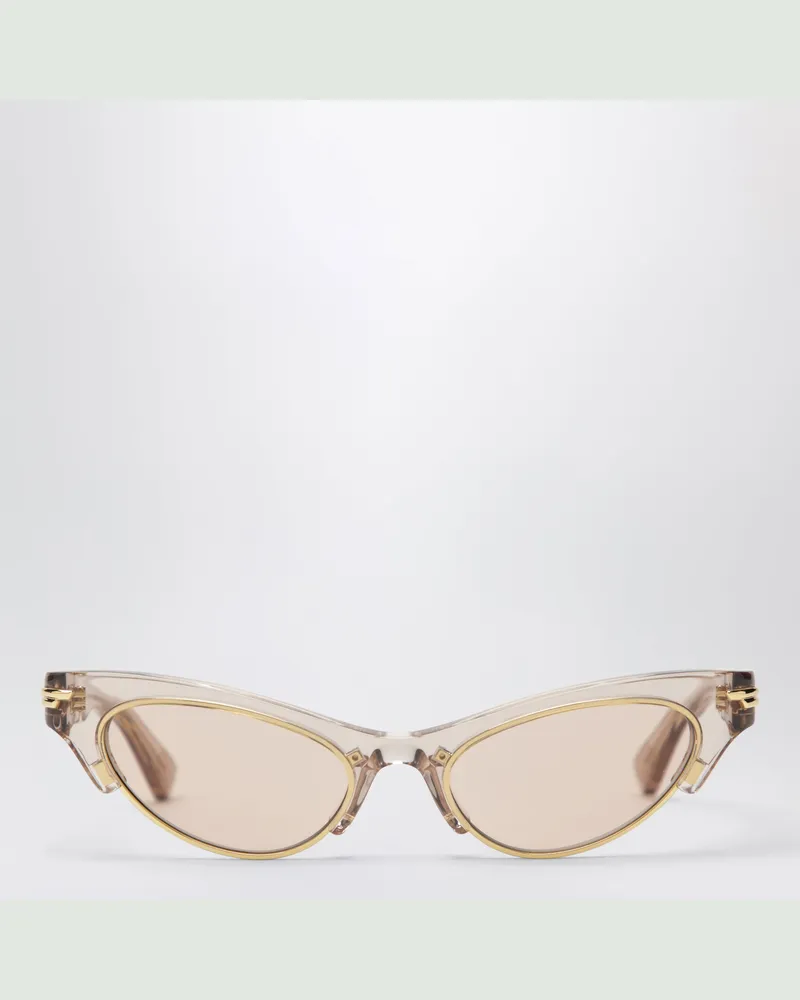 Bottega Veneta Cat-Eye-Sonnenbrille Angle aus recyceltem Acetat, braun Brown