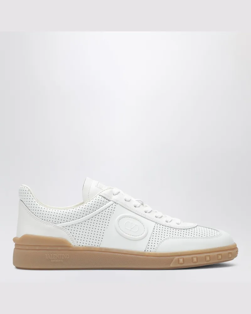 Valentino Garavani Upvillage Sneaker weiß aus perforiertem Leder White