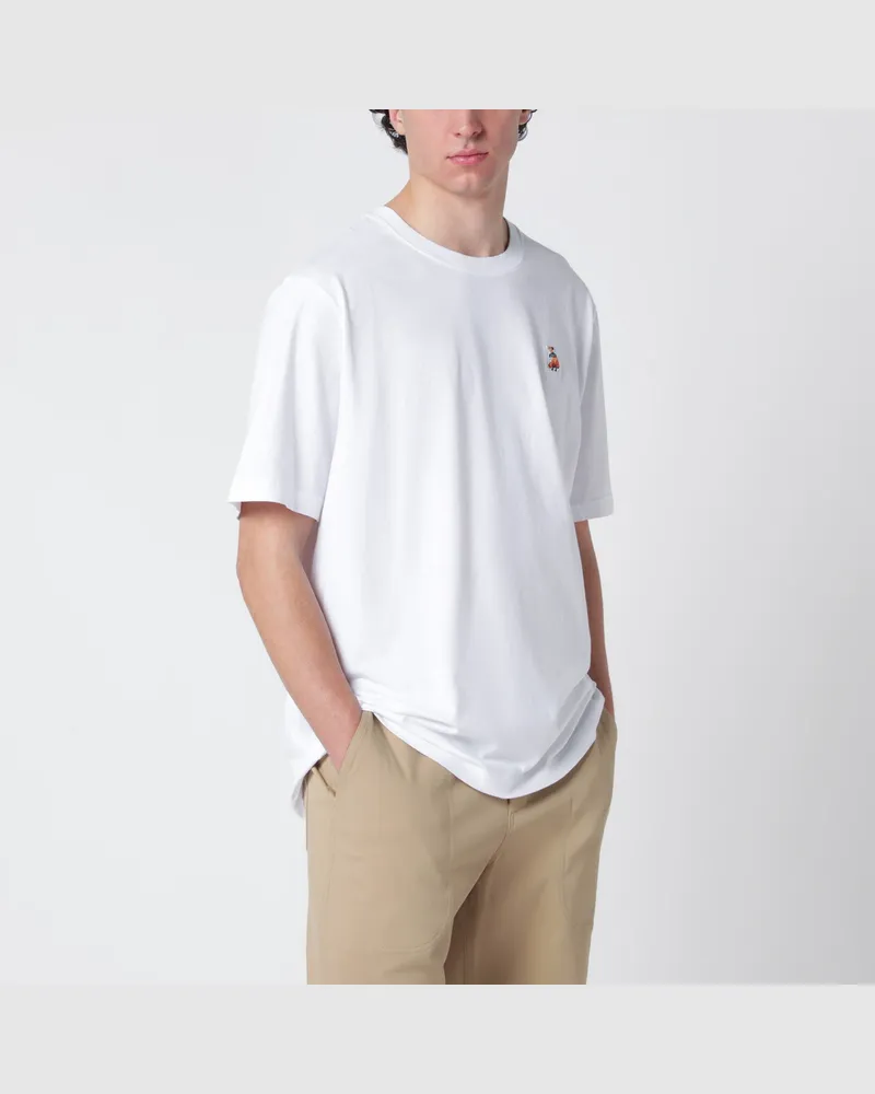 Kitsuné Weißes Dreaming Fox T-Shirt Comfort-Fit 