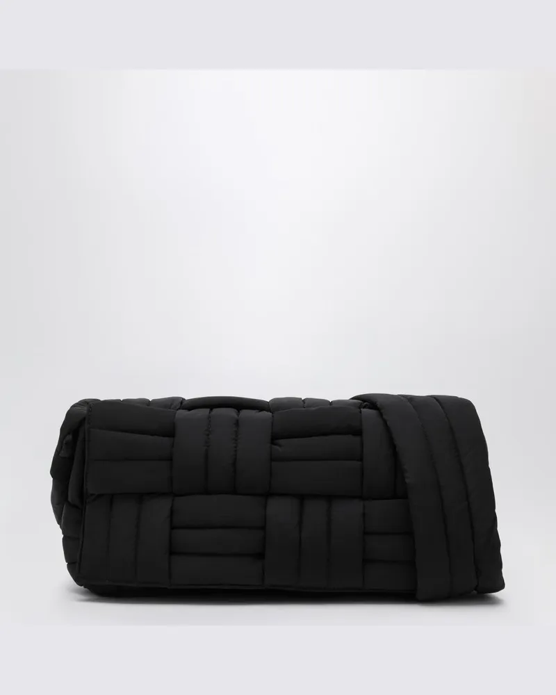 Bottega Veneta Schwarze Tasche Padded Tech Cassette Schwarz