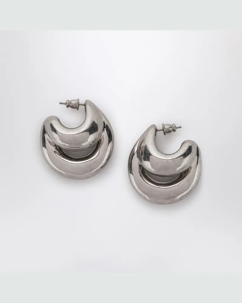 PANCONESI Blow Up Huggies Ohrringe in Silberton Metal