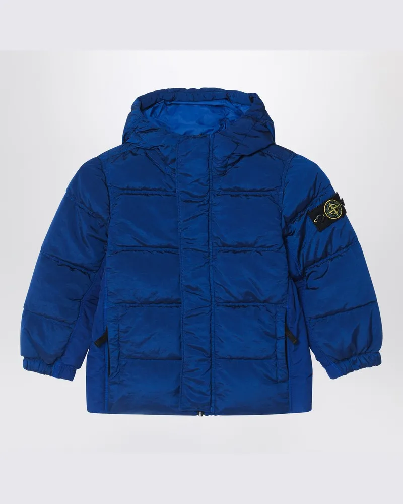 Stone Island Elektrisch blauer Reißverschlussjacke Blau