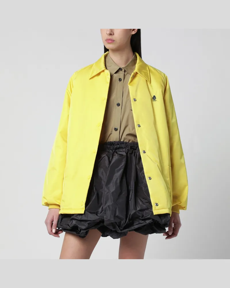 Prada Blouson aus Re-Nylon in Zedernfarbe Yellow