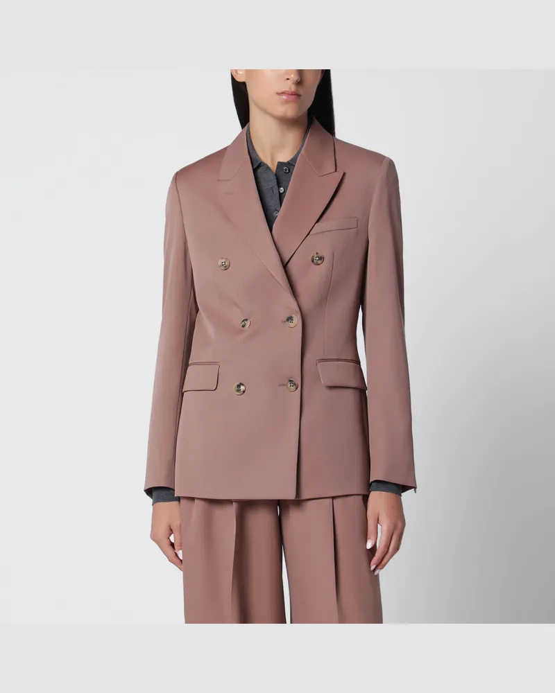 Golden Goose Zweireihiger Blazer in Bronze Pink aus Schurwolle Pink