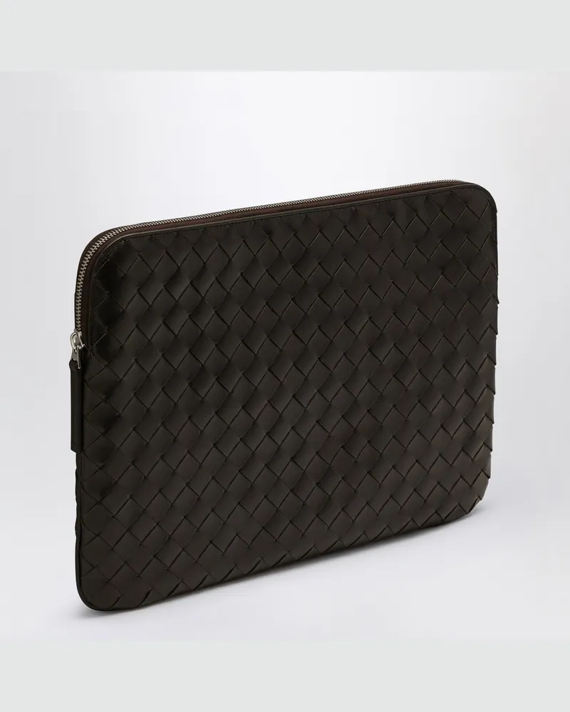 Bottega Veneta Dokumentenmappe Getaway Fondente mit Flechtmuster Brown