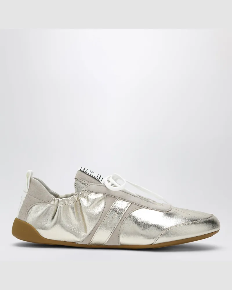 Chloé Kick Sneaker mit palladiumfarbenem Metallic-Effekt Metal