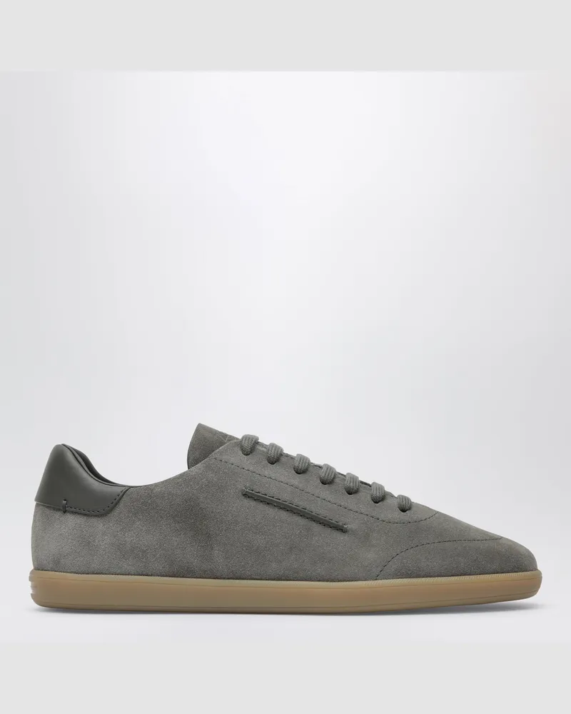 Ermenegildo Zegna Graue Sneakers aus Wildleder Grey
